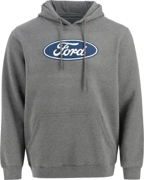 Ford Men's Oval Printed Hooded Fleece Pullover