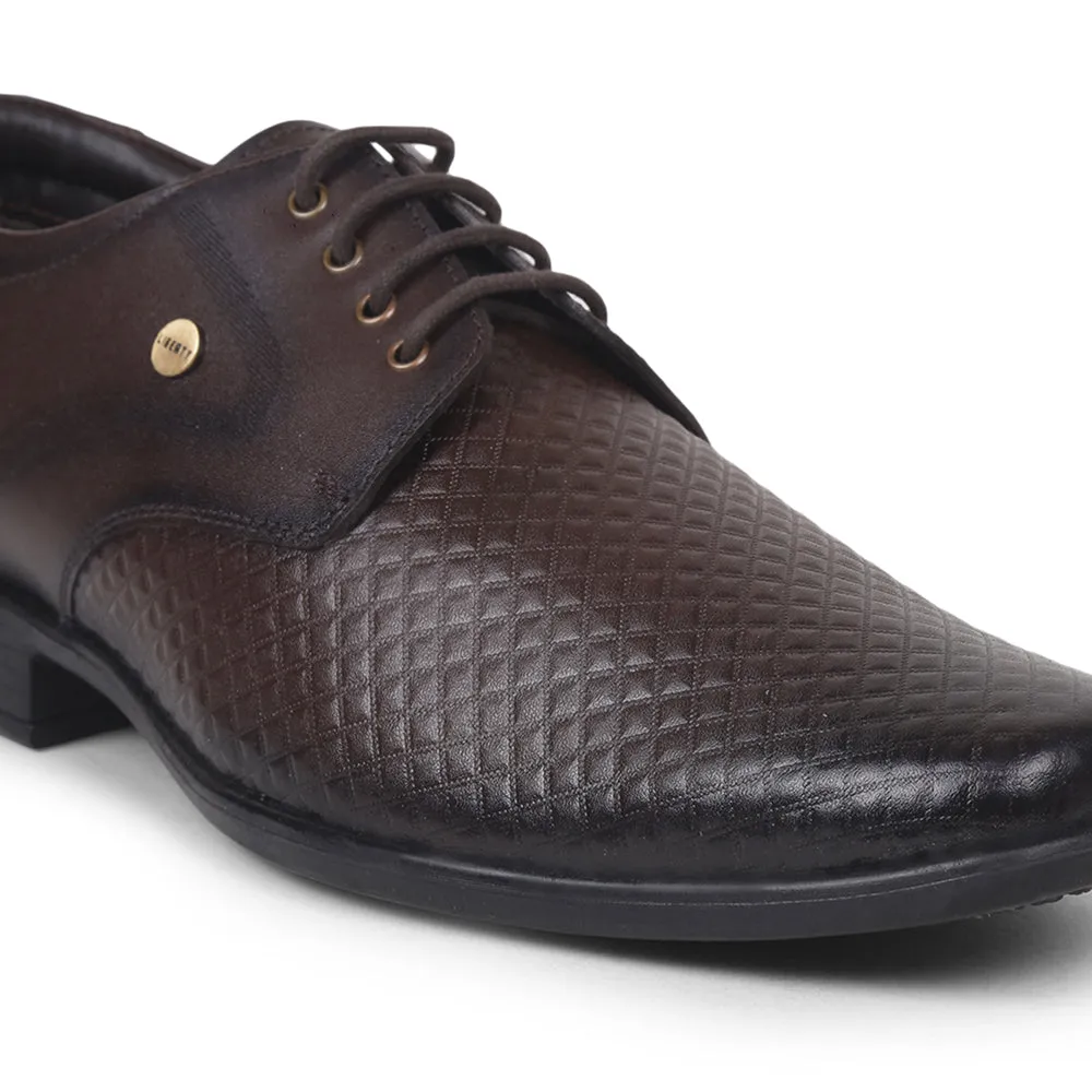 Fortune By Liberty Men LB-28-01E Brown Formal Lacing Shoes