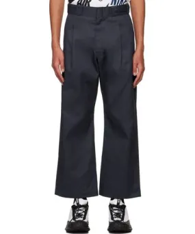 FUMITO GANRYU Navy Dickies Edition Side Slit Trousers