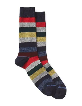 GAP Men Multi Colour Stripe Boot Socks