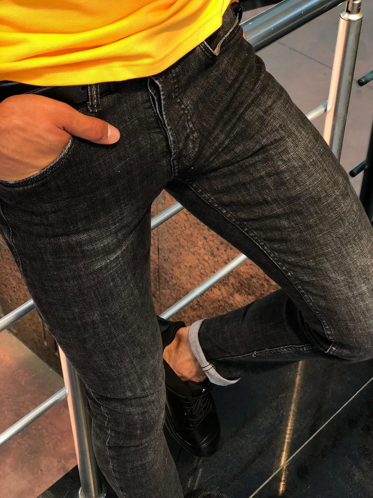 Gari Slim-Fit Jeans Black