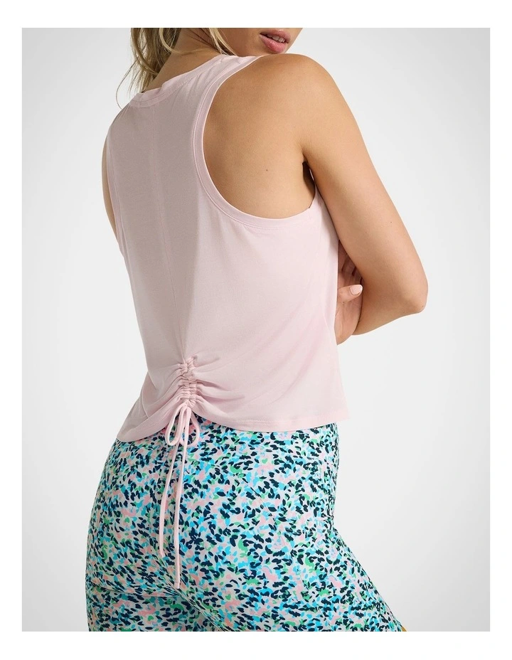 Gathered Back Tank in Floss