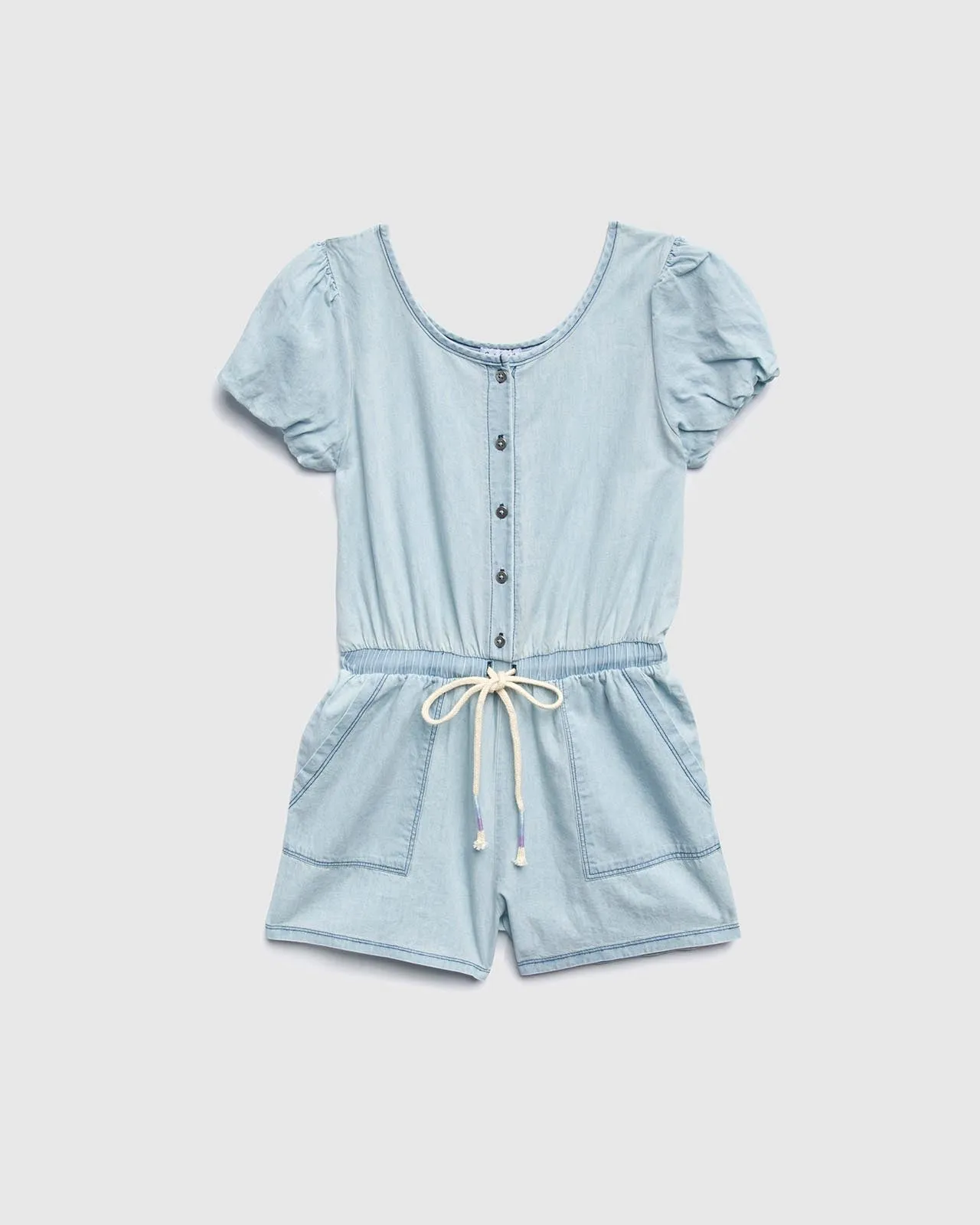 Girls Chambray Romper