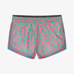 Girls Pink Floral Shorts
