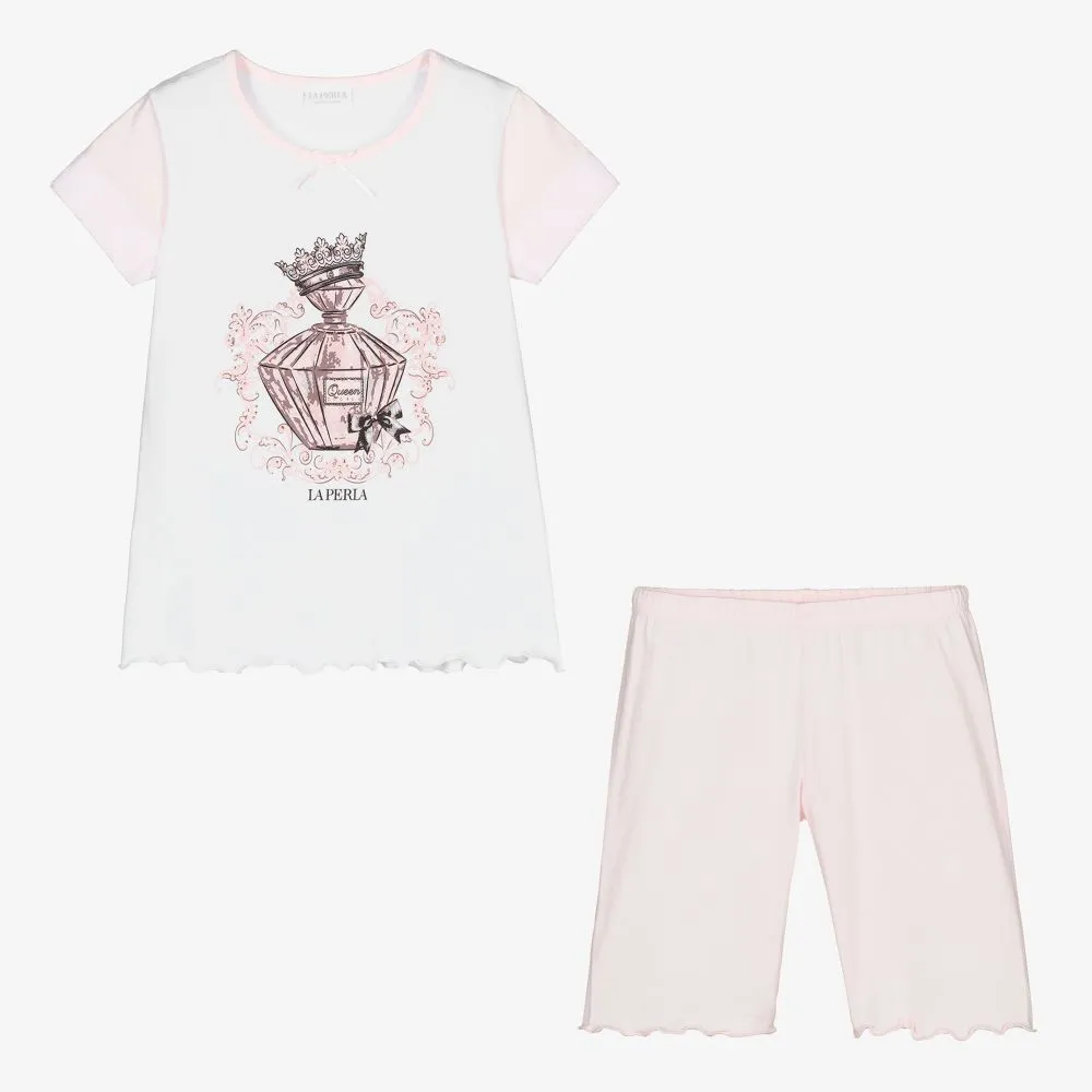 Girls Pink Short Pyjamas