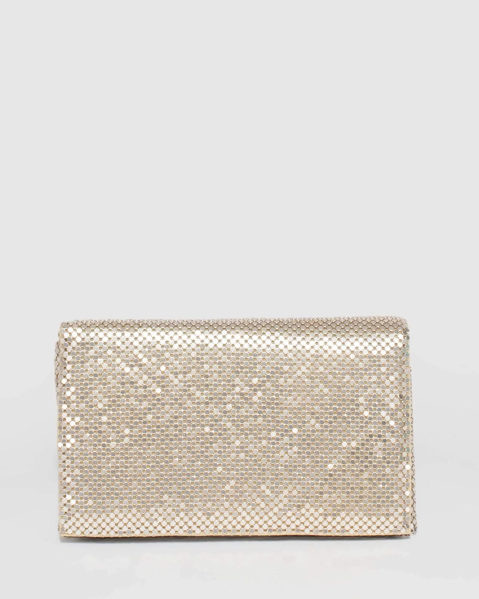 Gold Audrina Clutch Bag