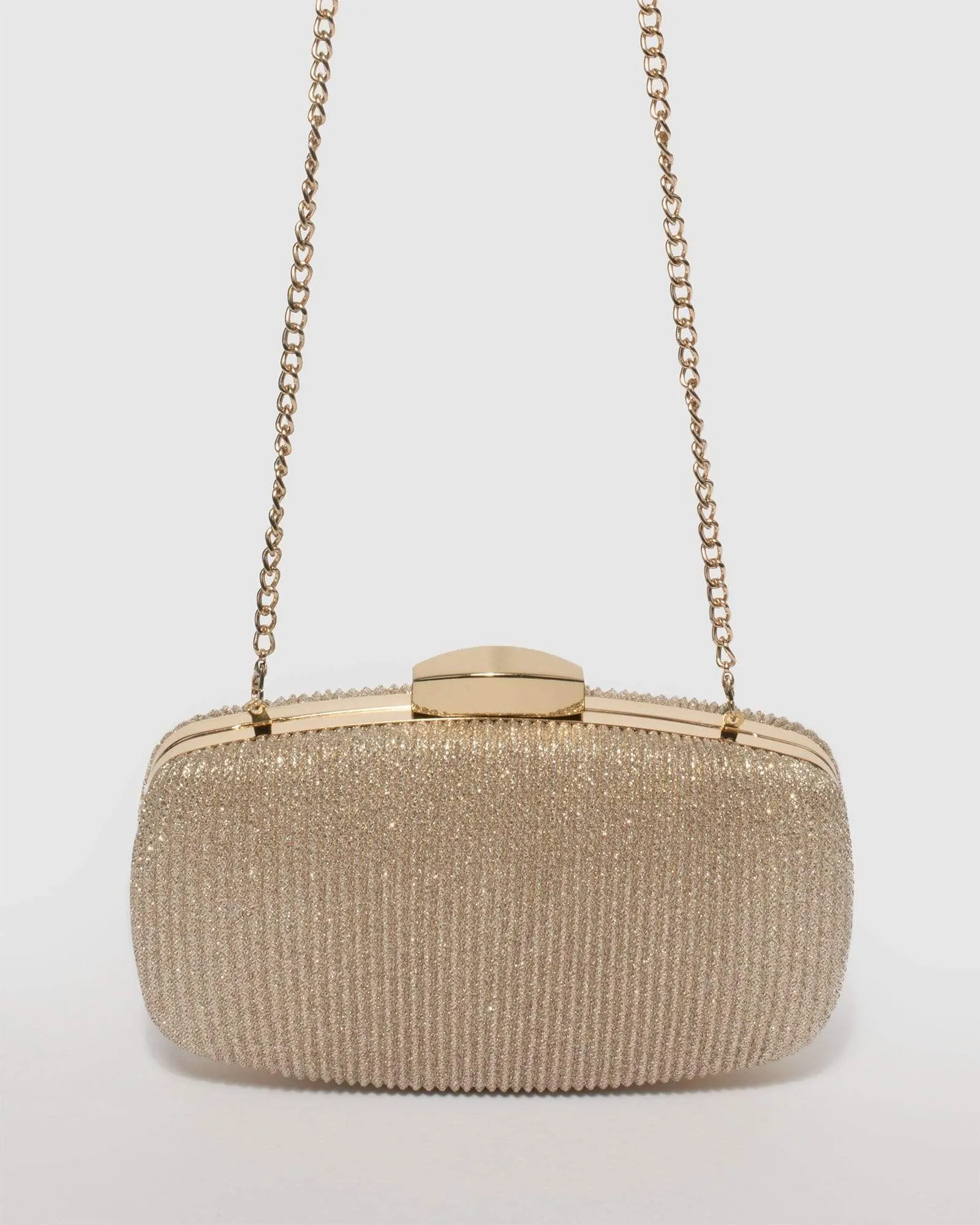 Gold Classic Hardcase Clutch Bag