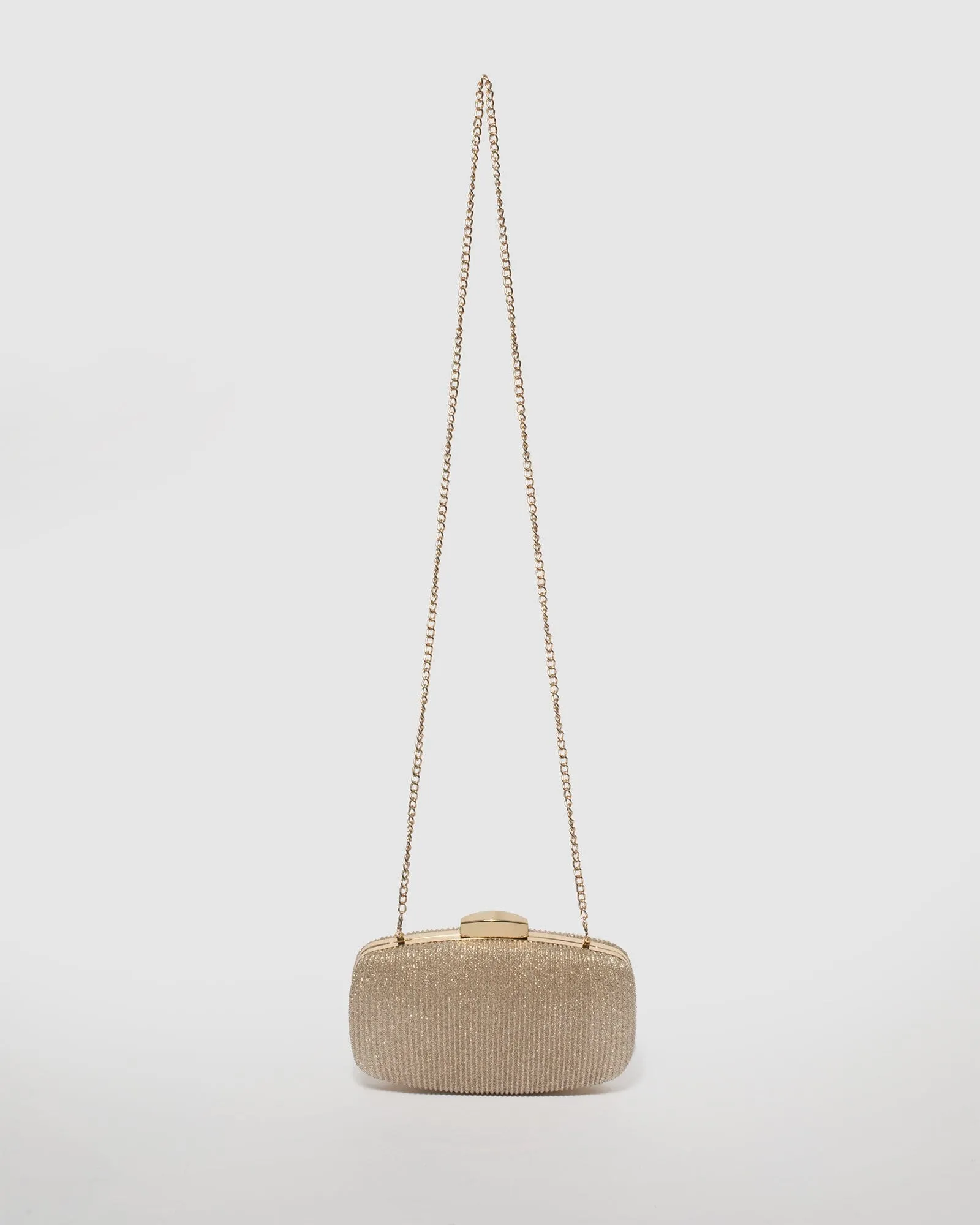 Gold Classic Hardcase Clutch Bag