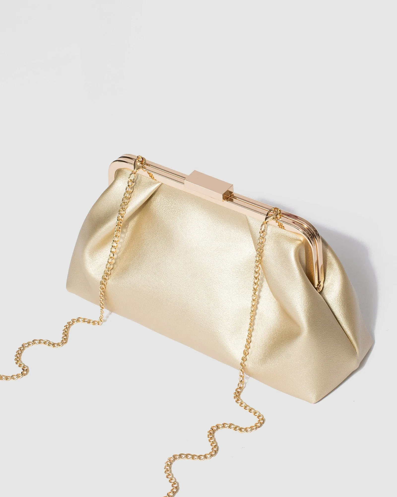 Gold Noa Clutch Bag