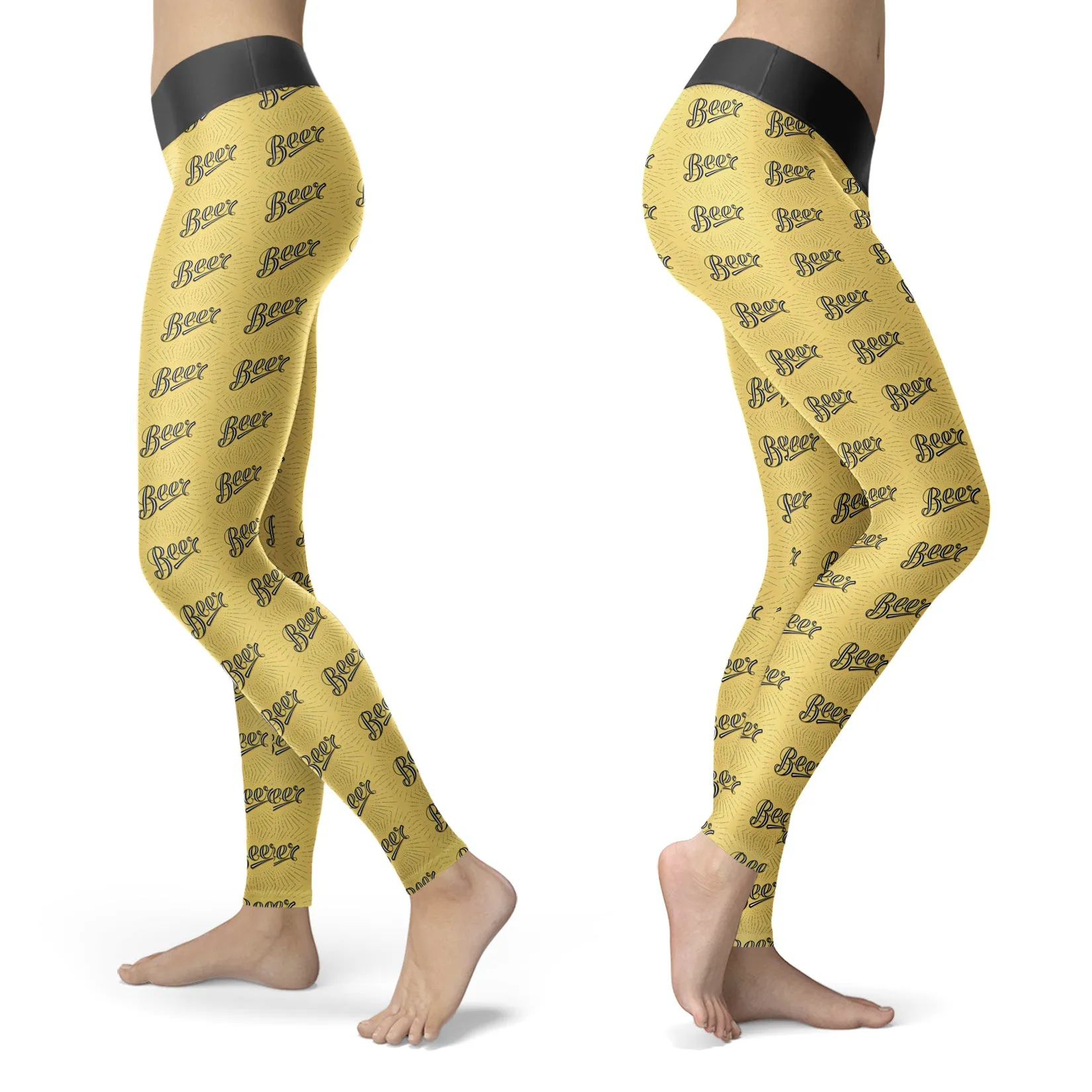 Golden Beer Leggings