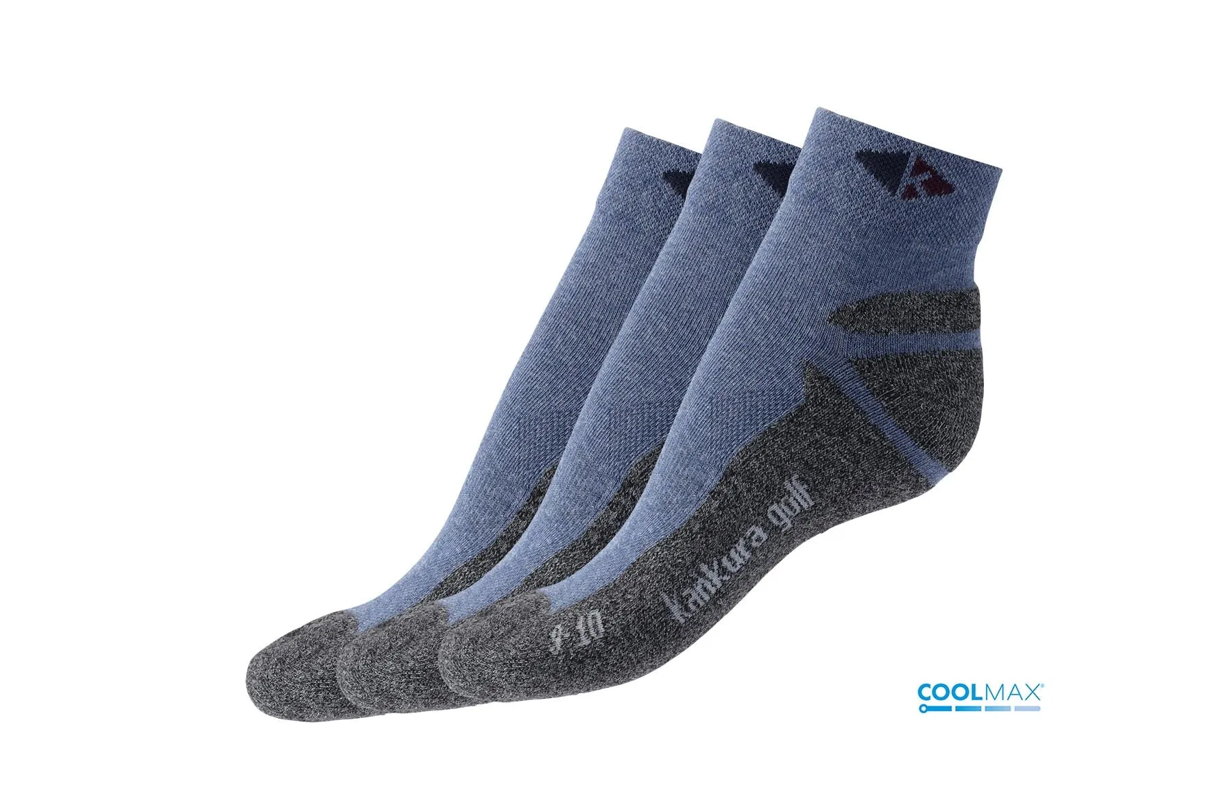 Golf Socks - 3 Pairs BLUE   COOLMAX
