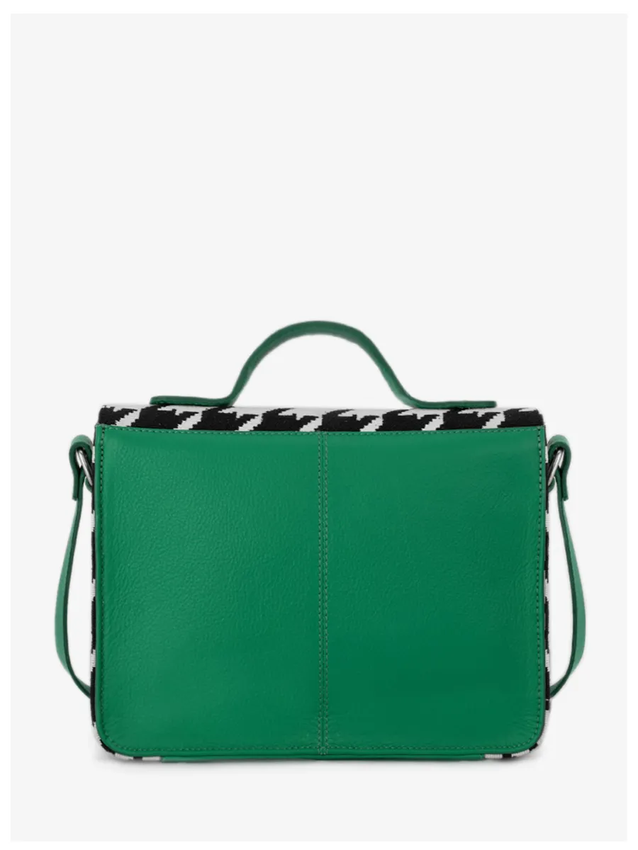 Green Leather Handbag for Women - Mademoiselle George Allure Green | PAUL MARIUS