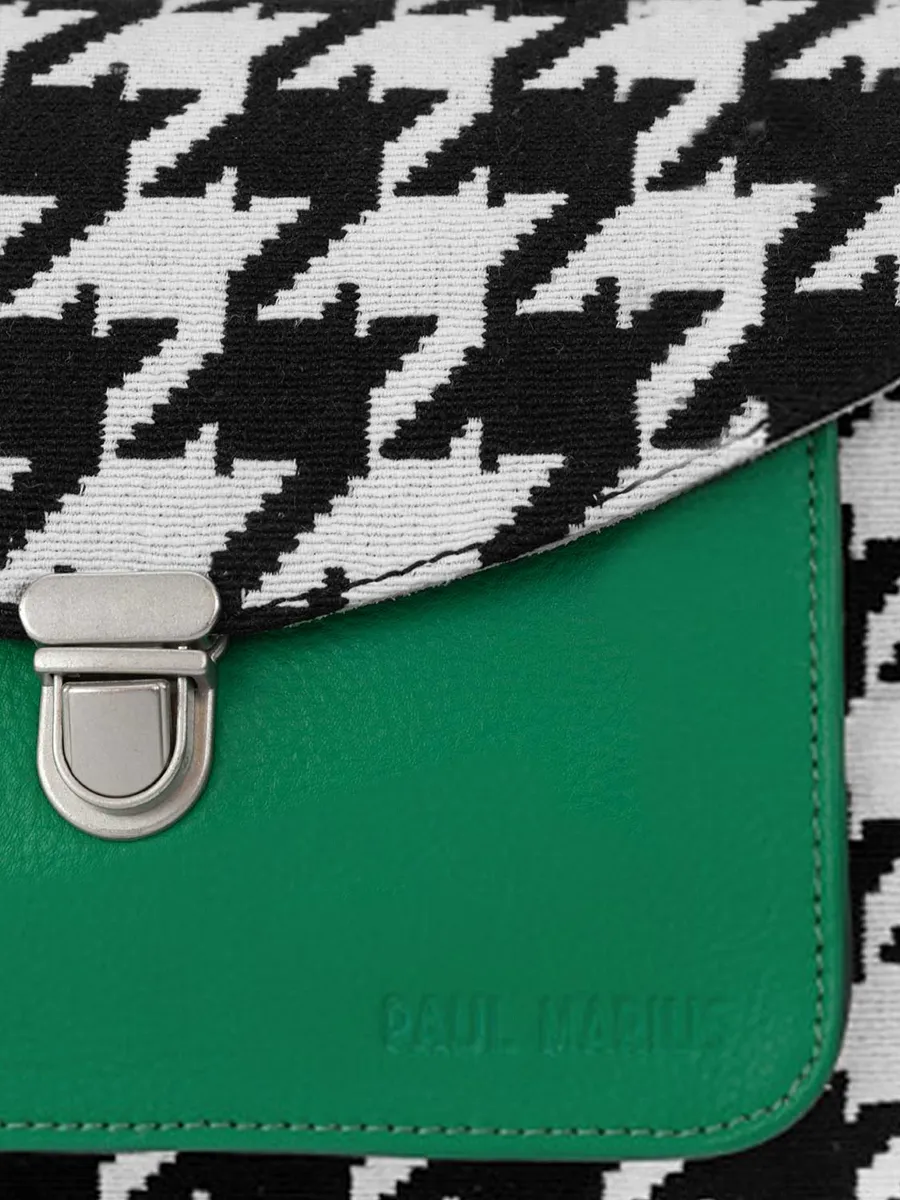 Green Leather Handbag for Women - Mademoiselle George Allure Green | PAUL MARIUS