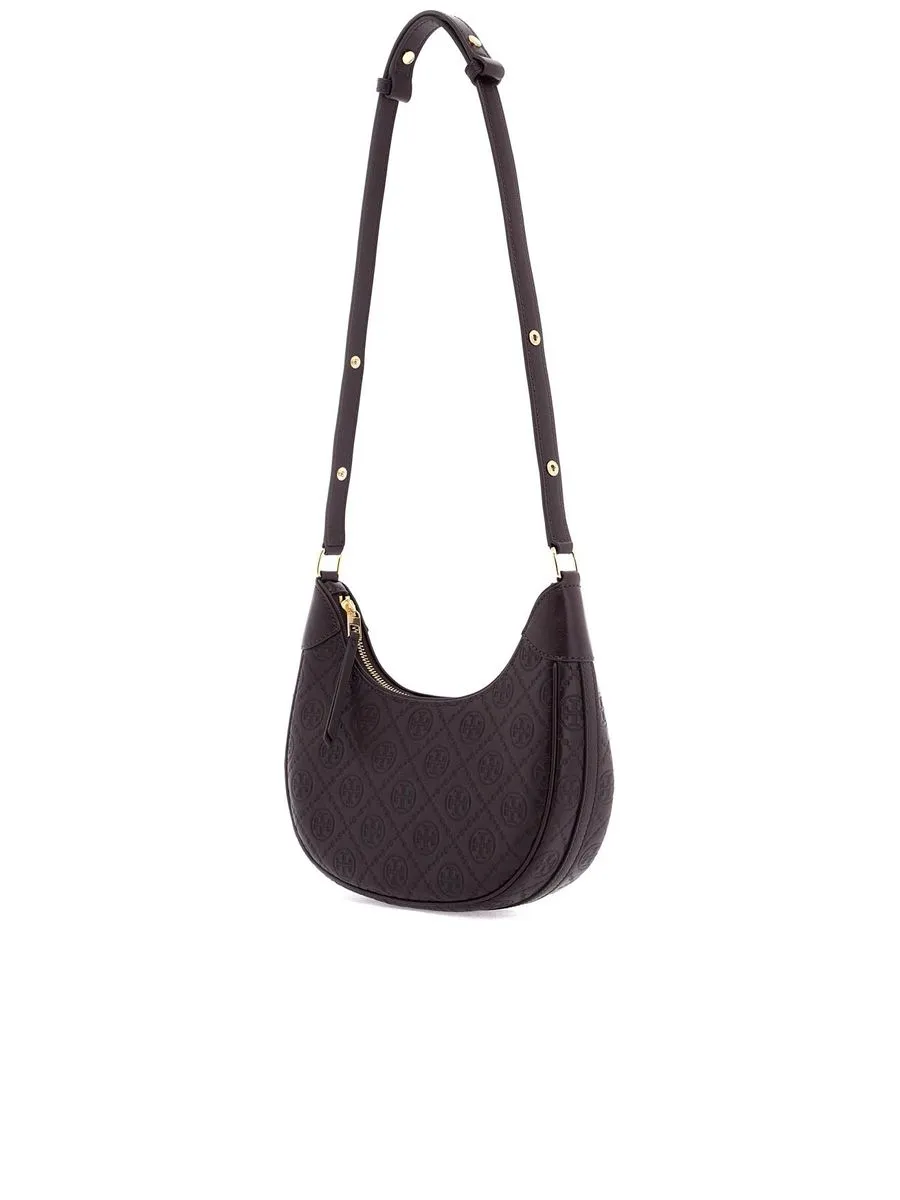Halfmoon Leather T Monogram Bag
