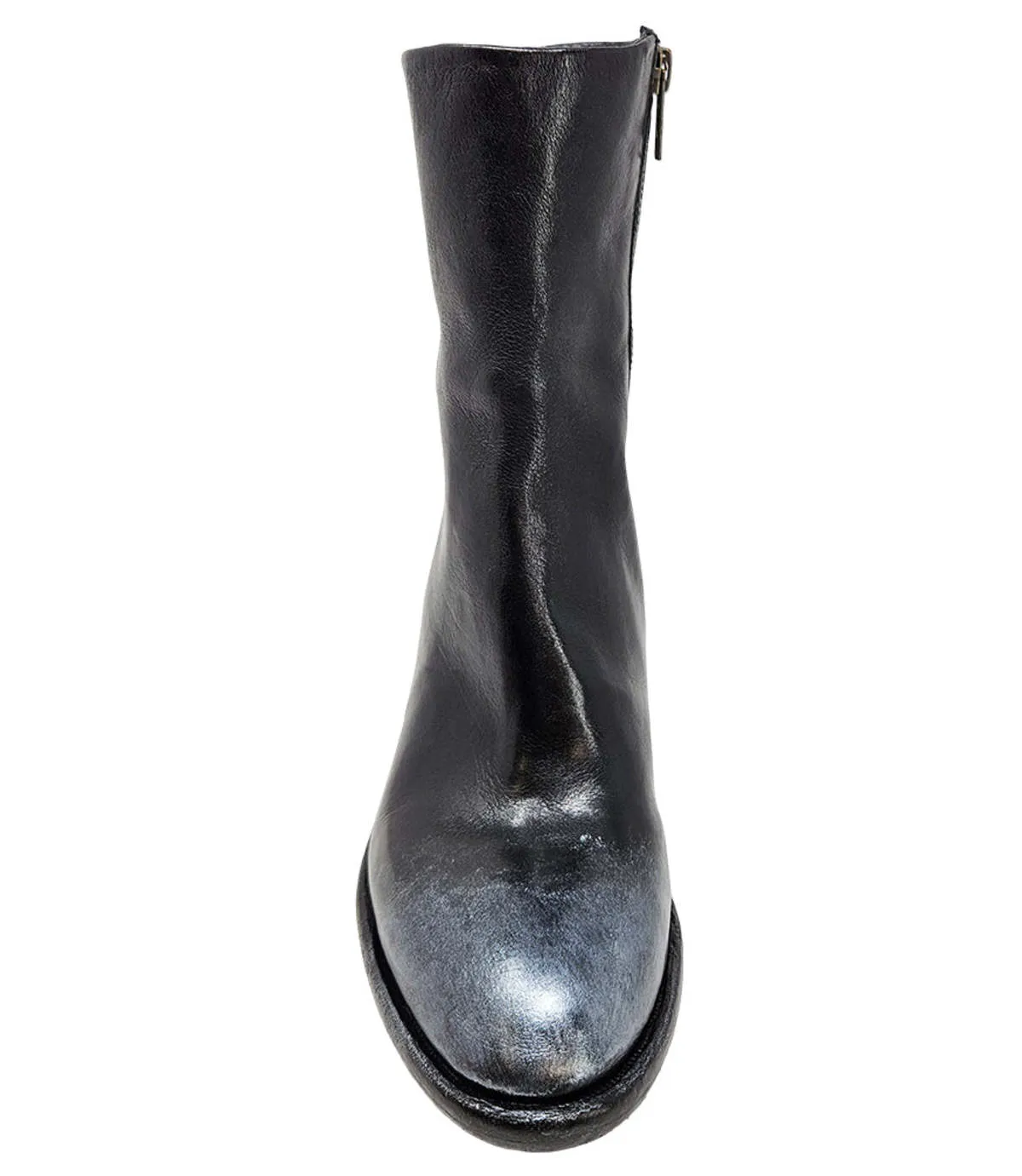 Hand Rubbed Ankle Boot - Black