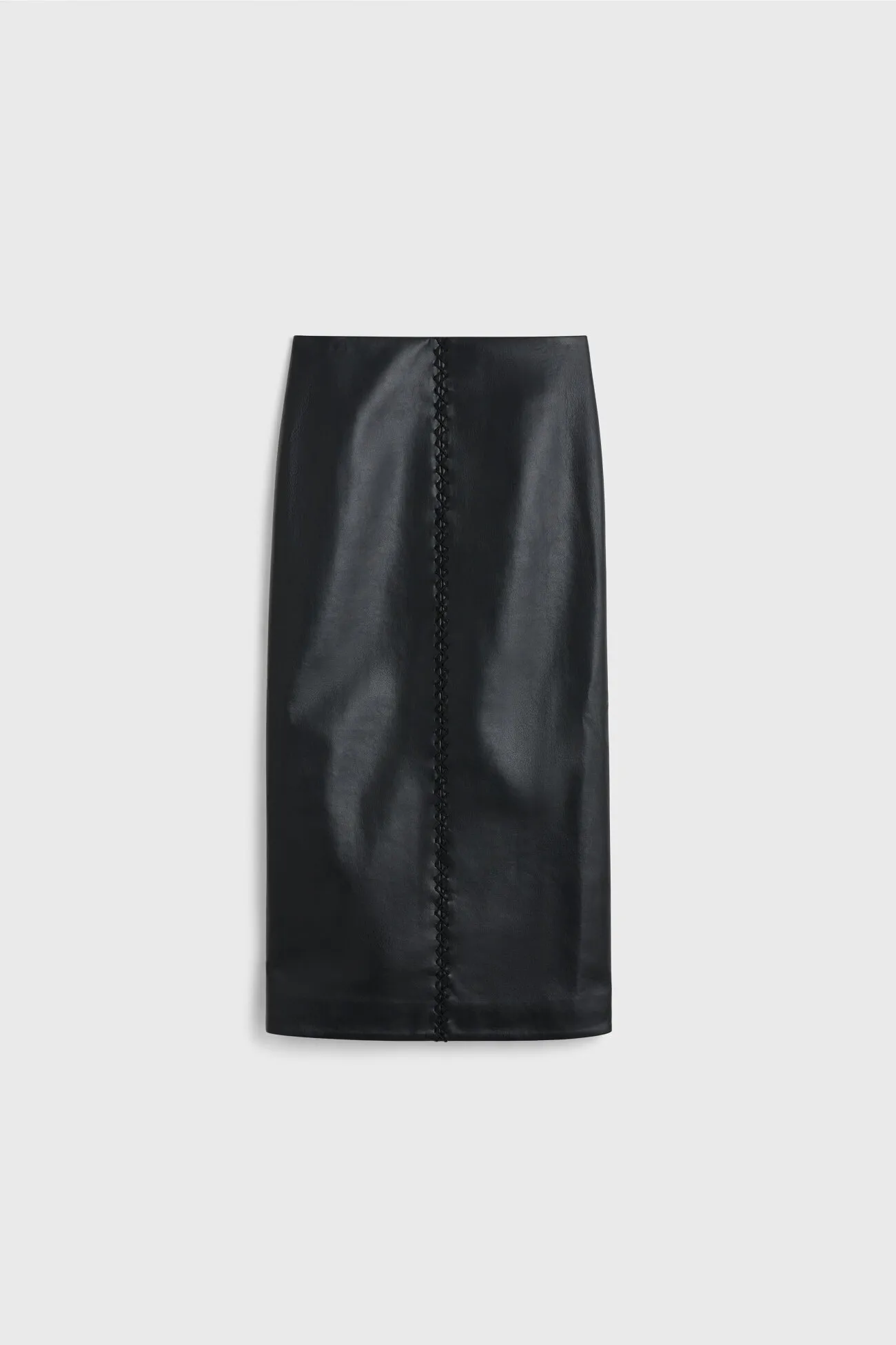 Helen stitch leather skirt
