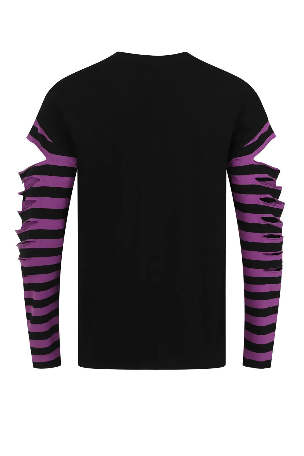 Hellebore Purple Stripe Top