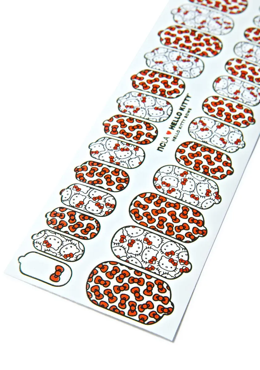Hello Kitty Bows Nail Wraps-