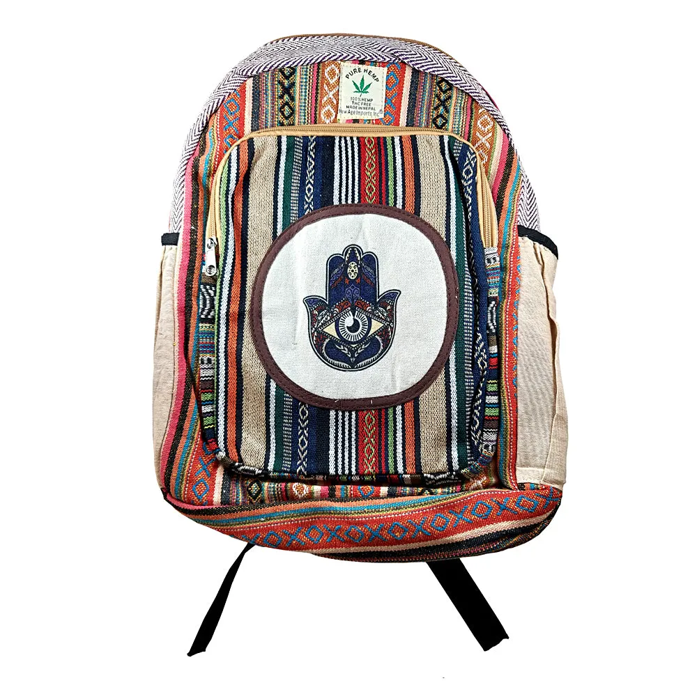 HEMP Hamsa Hand Backpack