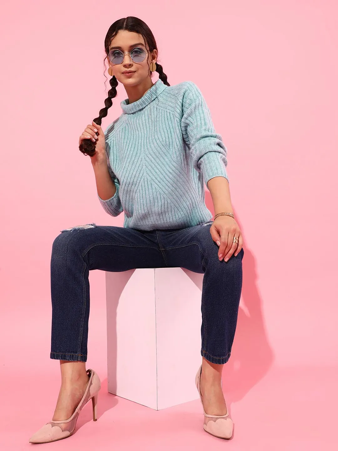 High Neck Pullover