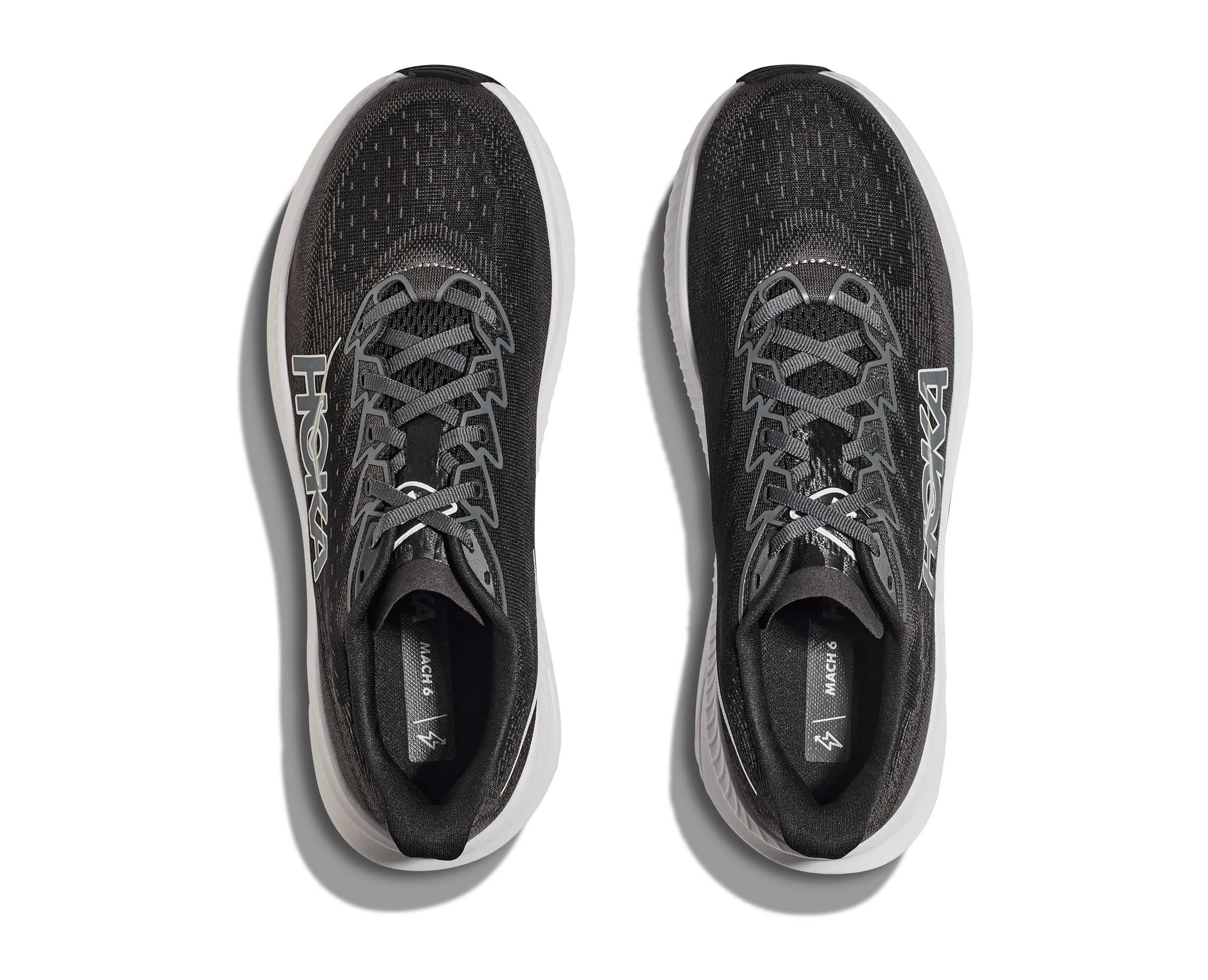 Hoka Mach 6 Black White Women's