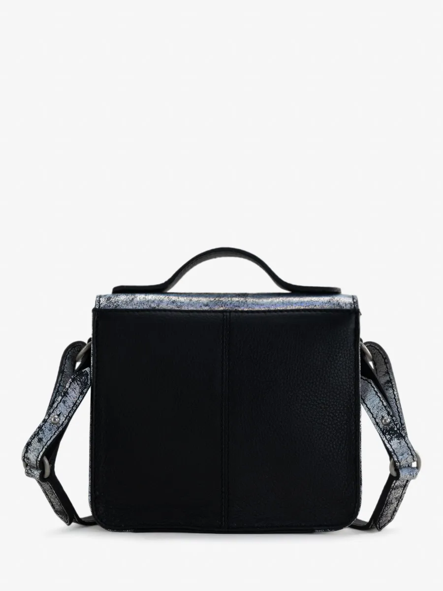 Holographic Leather Handbag for Women - Mademoiselle George XS Galaxy | PAUL MARIUS