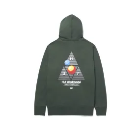 Huf Video Format Triple Triangle Pullover Hoodie Dark Green PF00397