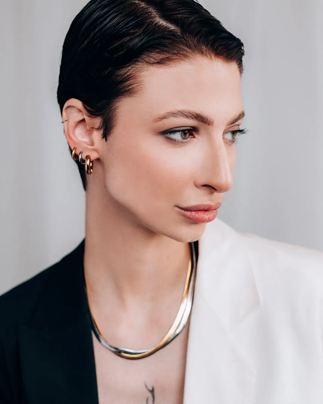 Hugues Gold Hoop Earrings