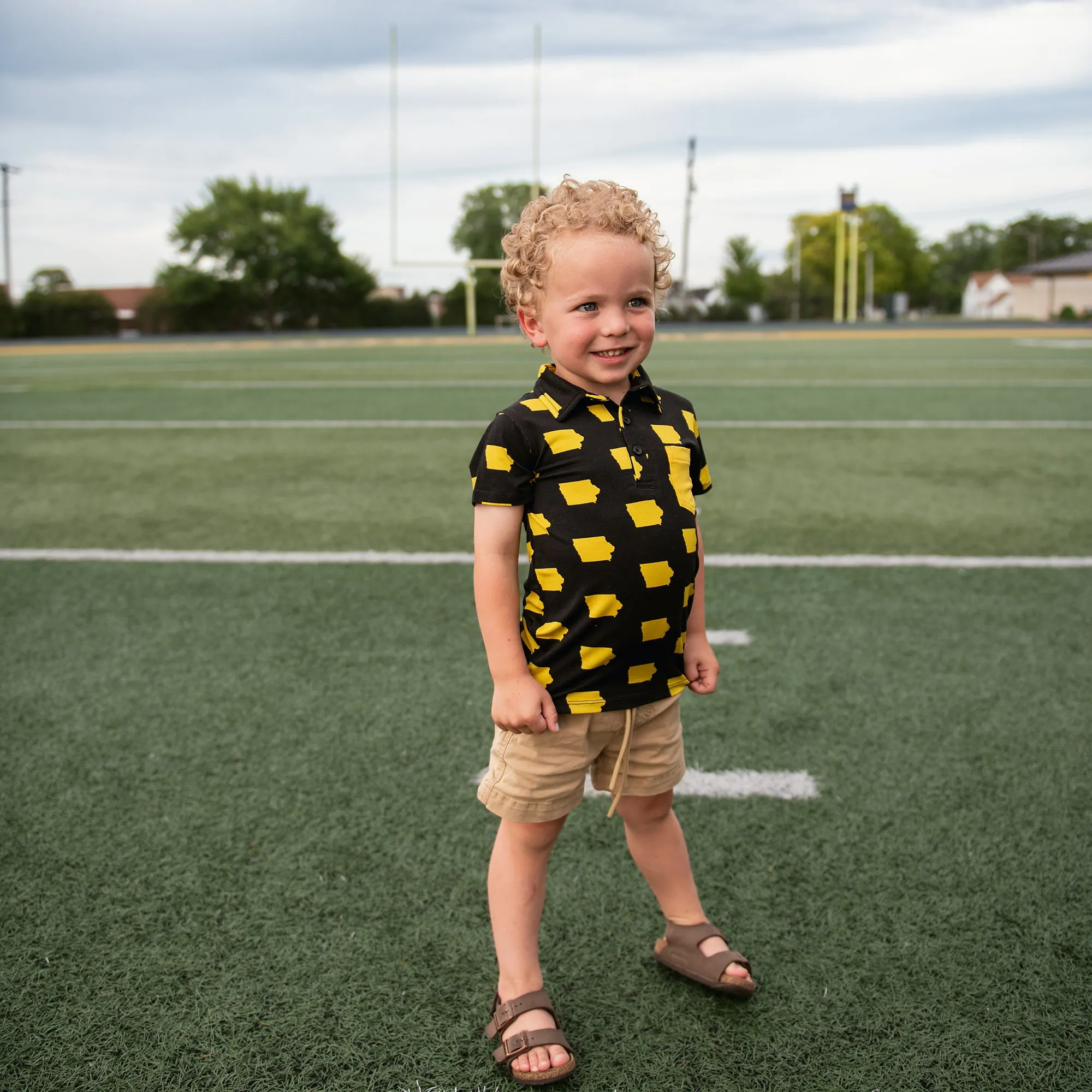 Iowa Black & Gold POLO SHIRT