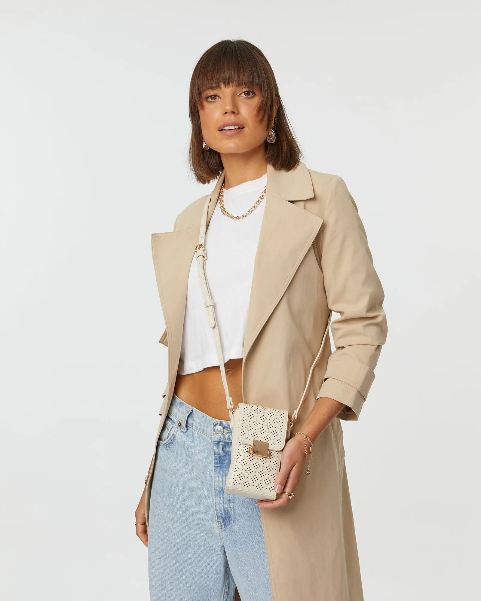 Ivory Abby Mobile Cross Body Bag