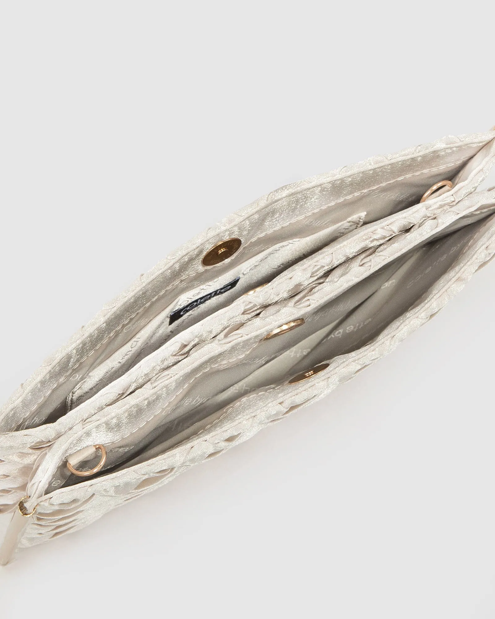 Ivory Dany Double Pouch Clutch Bag