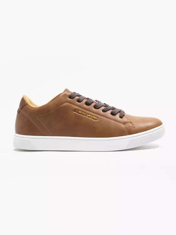 Jack + Jones  Cognac Lace Up Casual Trainers