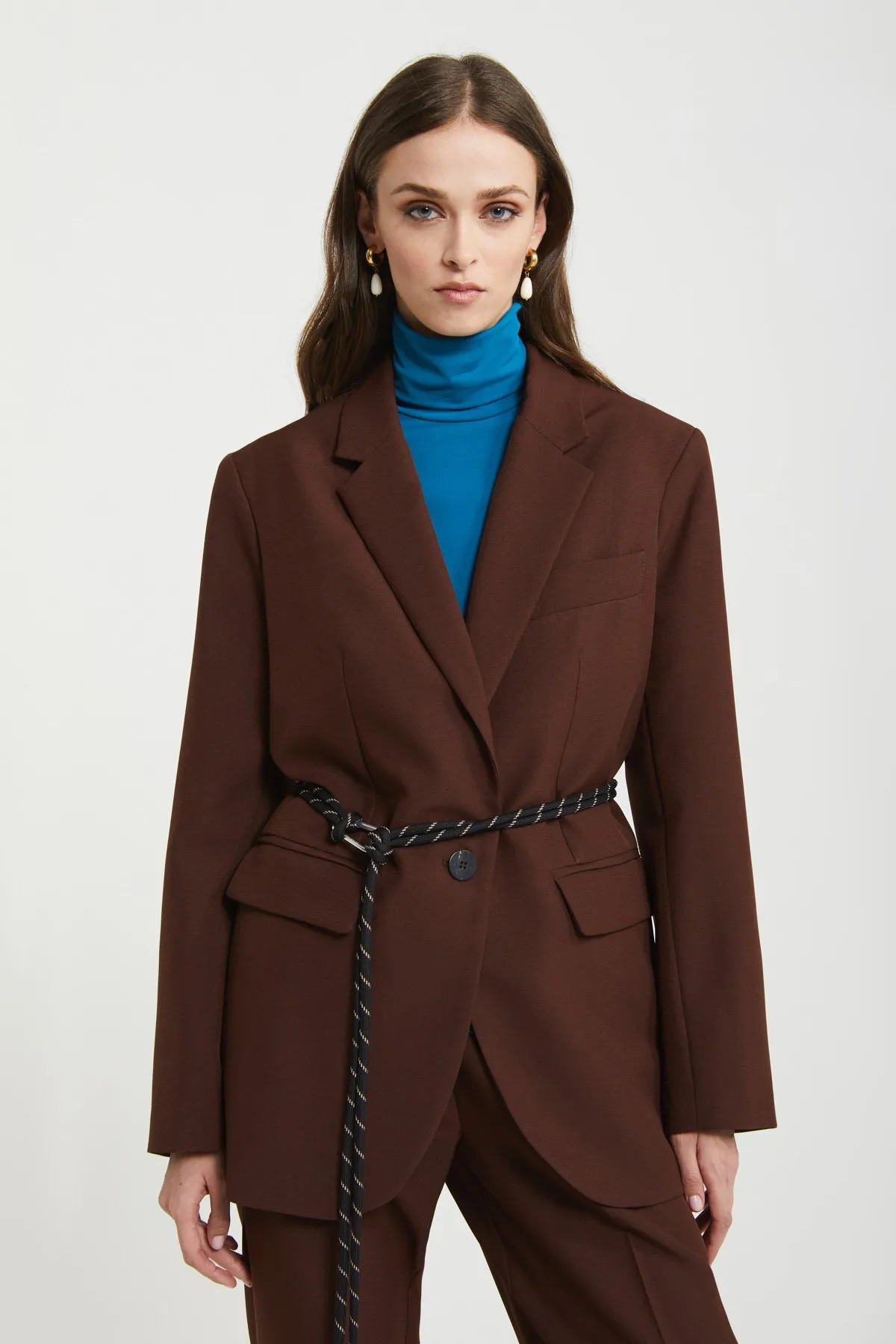 Jacket with belt