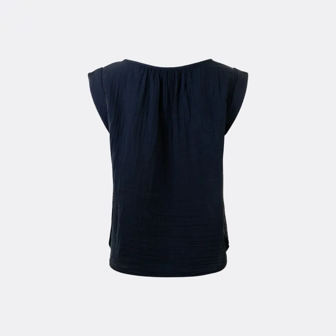 Jayla Cotton Gauze Tank (Cadet)