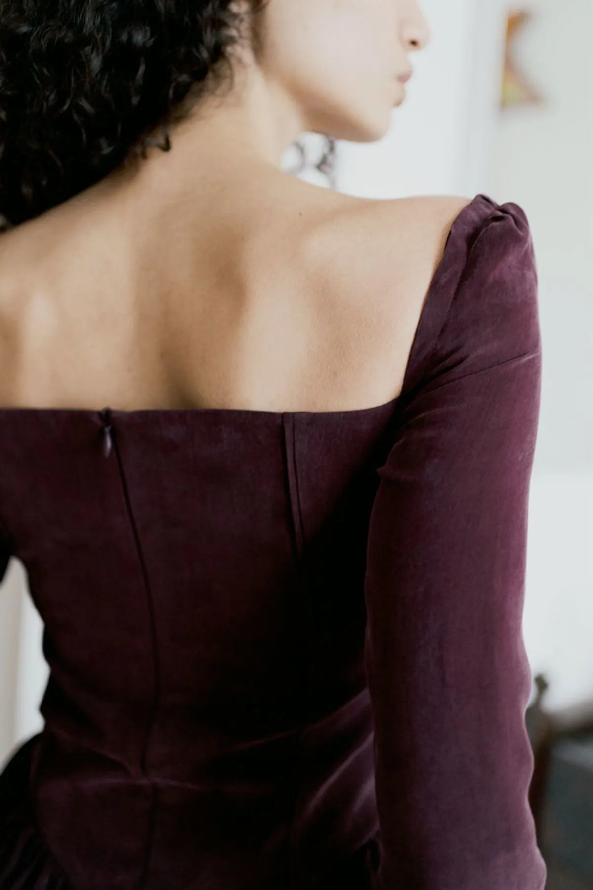 Jessa Dress - Burgundy