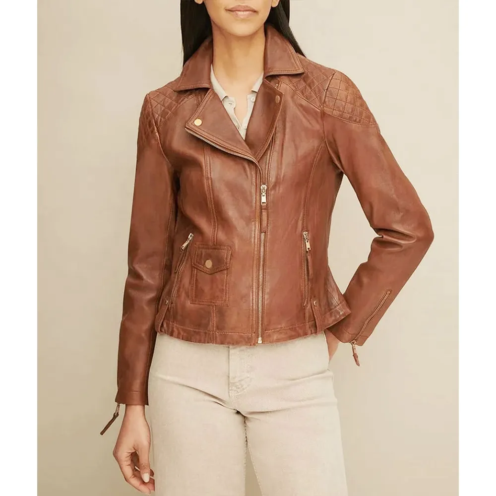 Jojo Fletcher The Bachelorette Season 12 Brown Leather Jacket