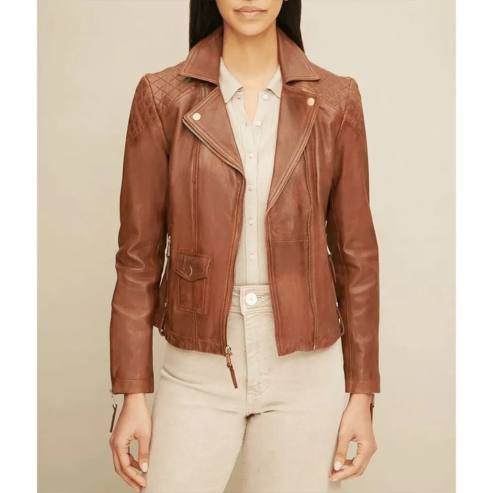 Jojo Fletcher The Bachelorette Season 12 Brown Leather Jacket