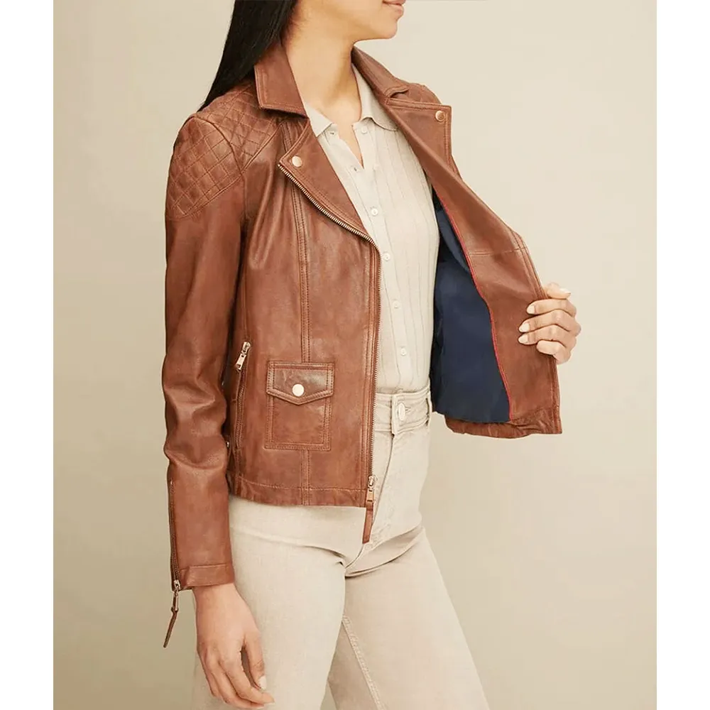 Jojo Fletcher The Bachelorette Season 12 Brown Leather Jacket