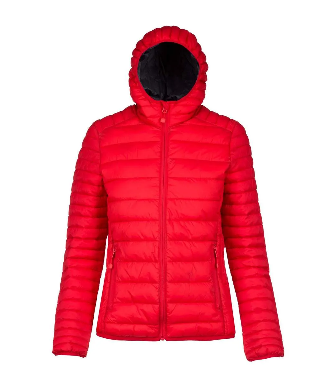 Kariban Womens/Ladies Lightweight Hooded Padded Jacket (Red) - UTPC3407