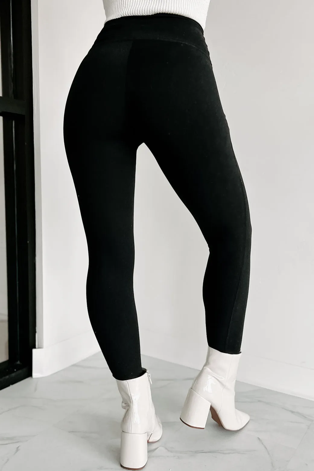 Keeping Calm High Rise Leggings (Black)