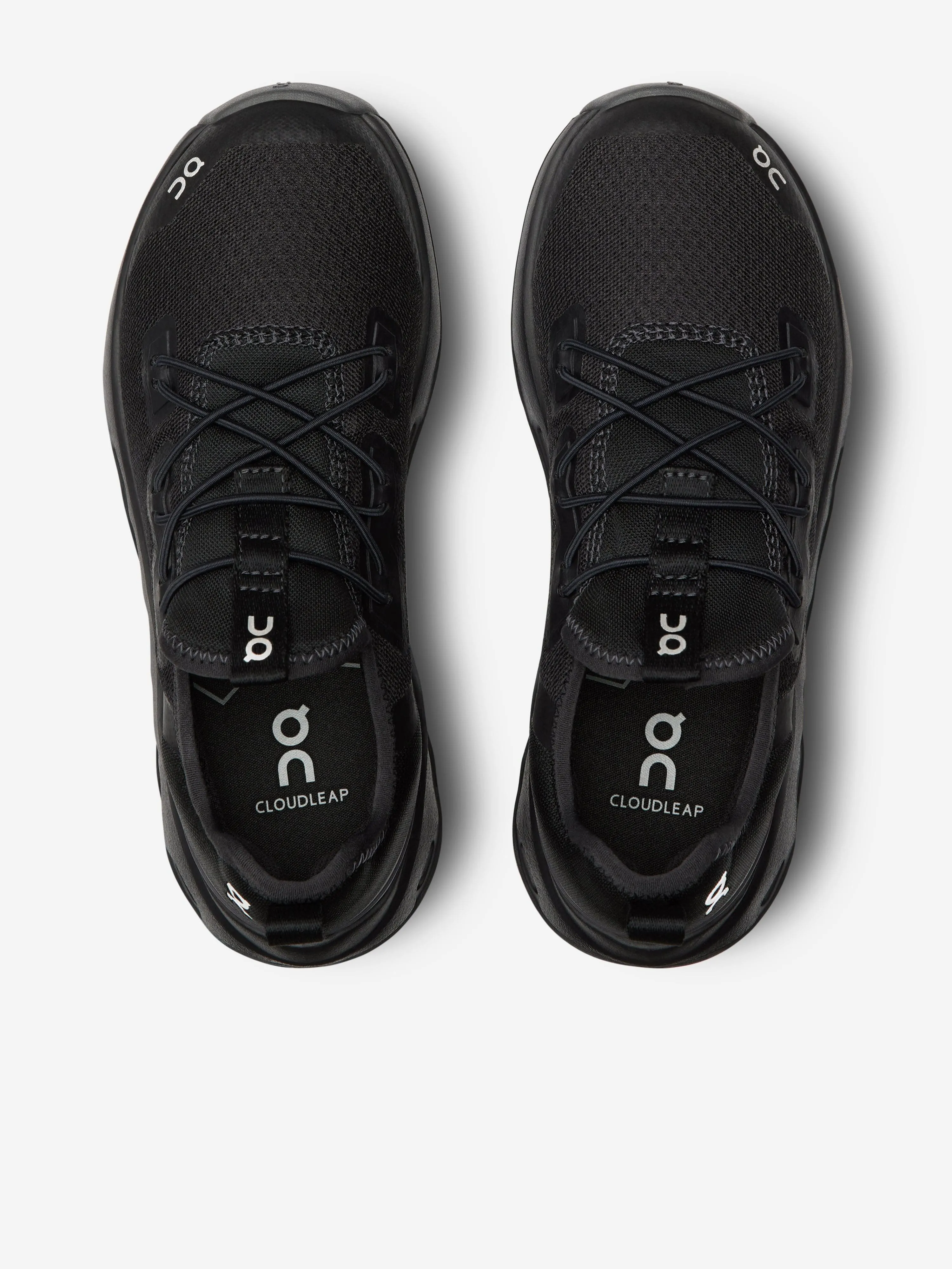 Kids Cloudleap Trainers in Black