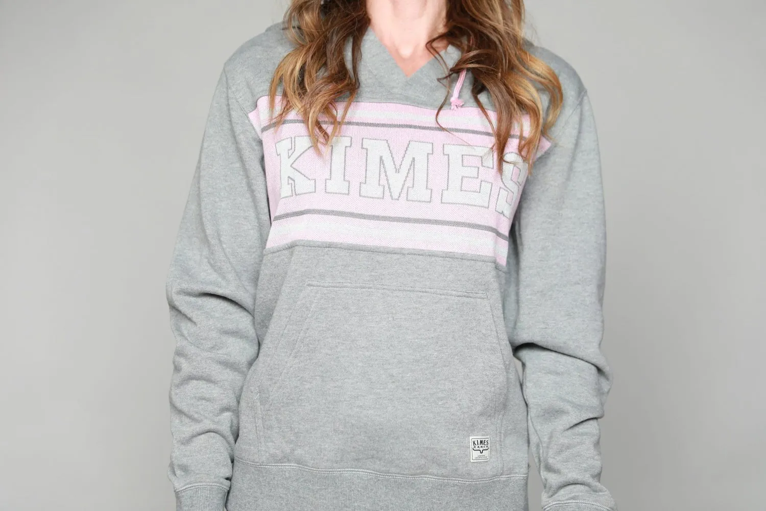 Kimes Ranch Womens North Star Hoodie Light Grey Cotton Blend L/S