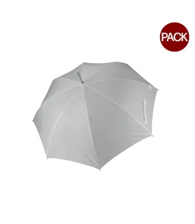 Kimood Unisex Auto Opening Golf Umbrella (Pack of 2) (White) (One Size) - UTRW7021