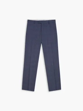 Kingaby Infinity Slim Fit Navy Blue Check Trousers