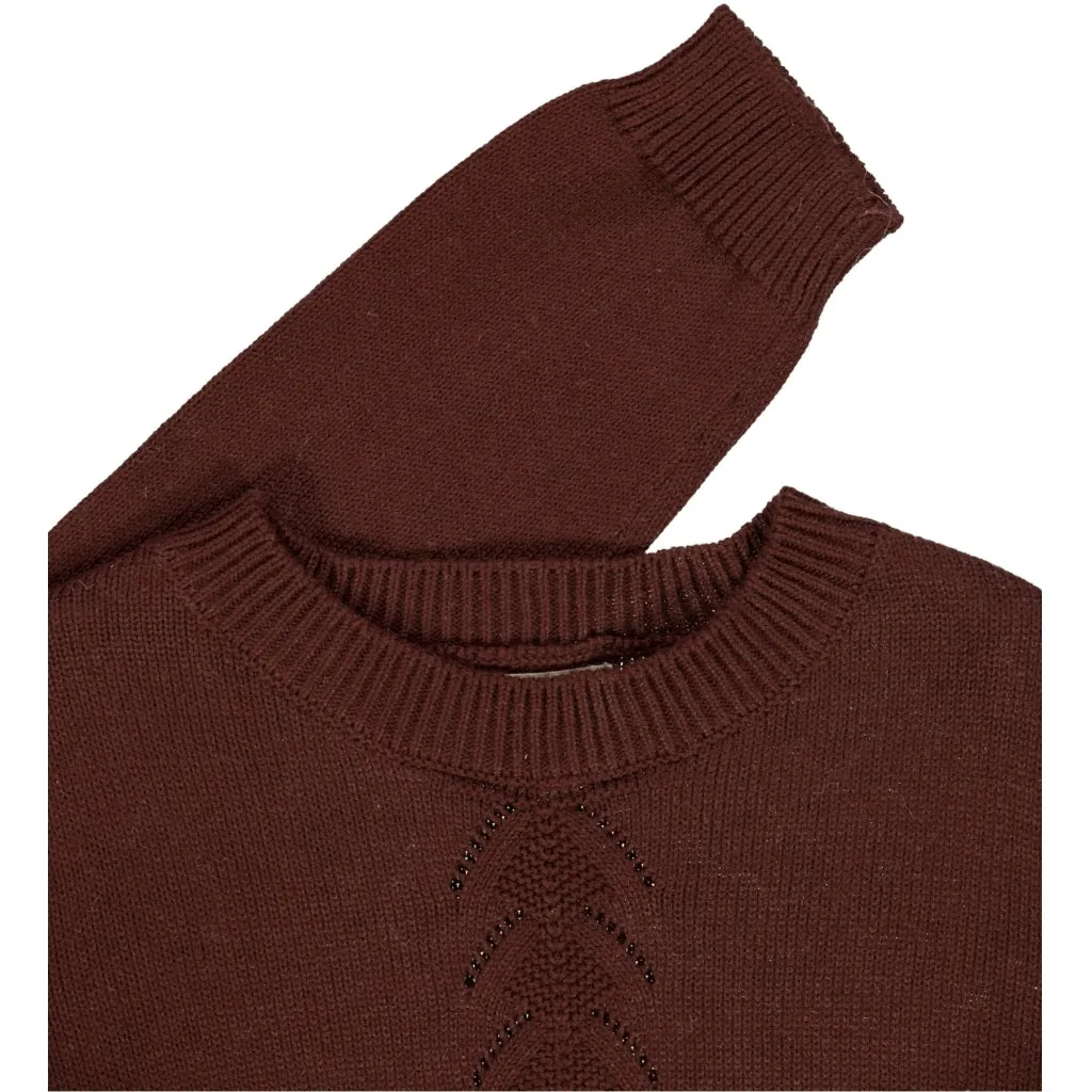 Knit Pullover Gaby - maroon