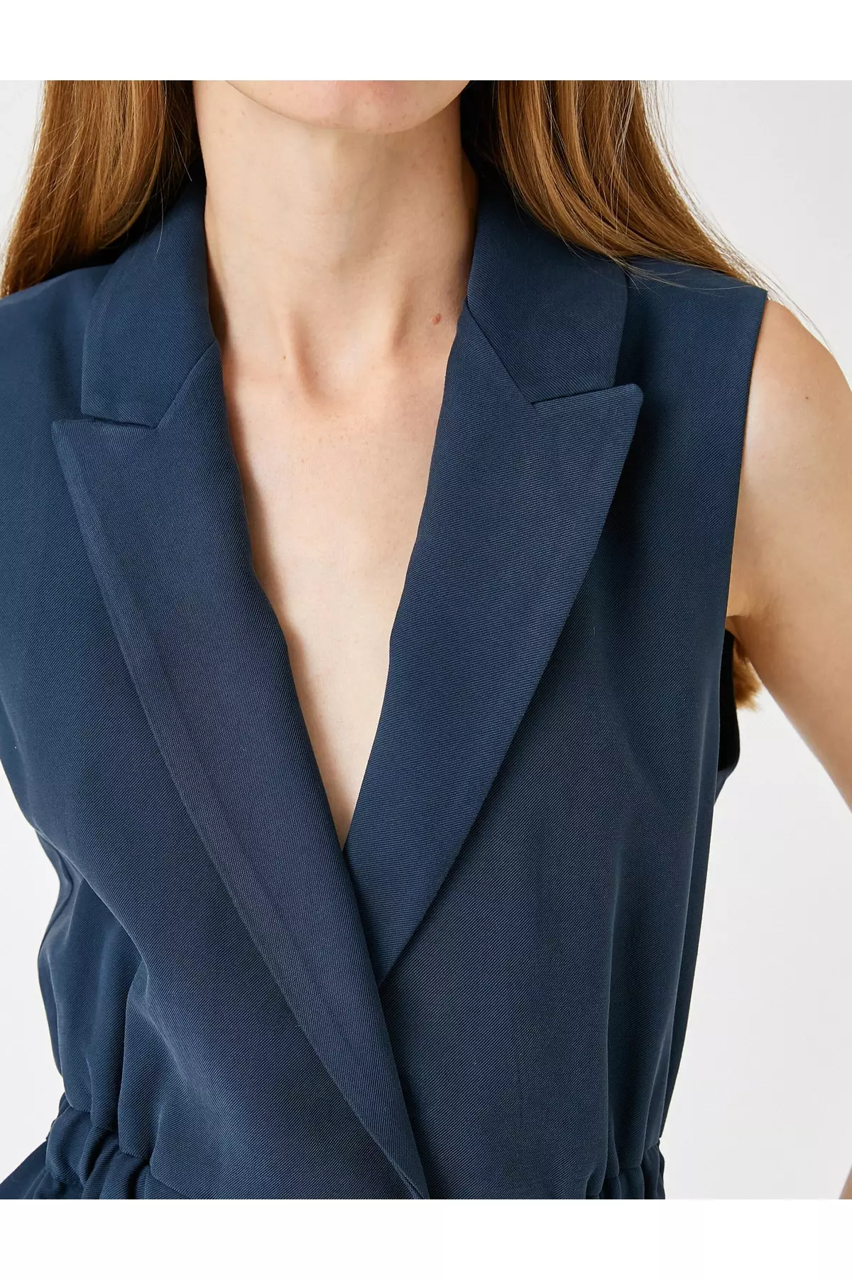 KOTON Silk Look Vest with Belt