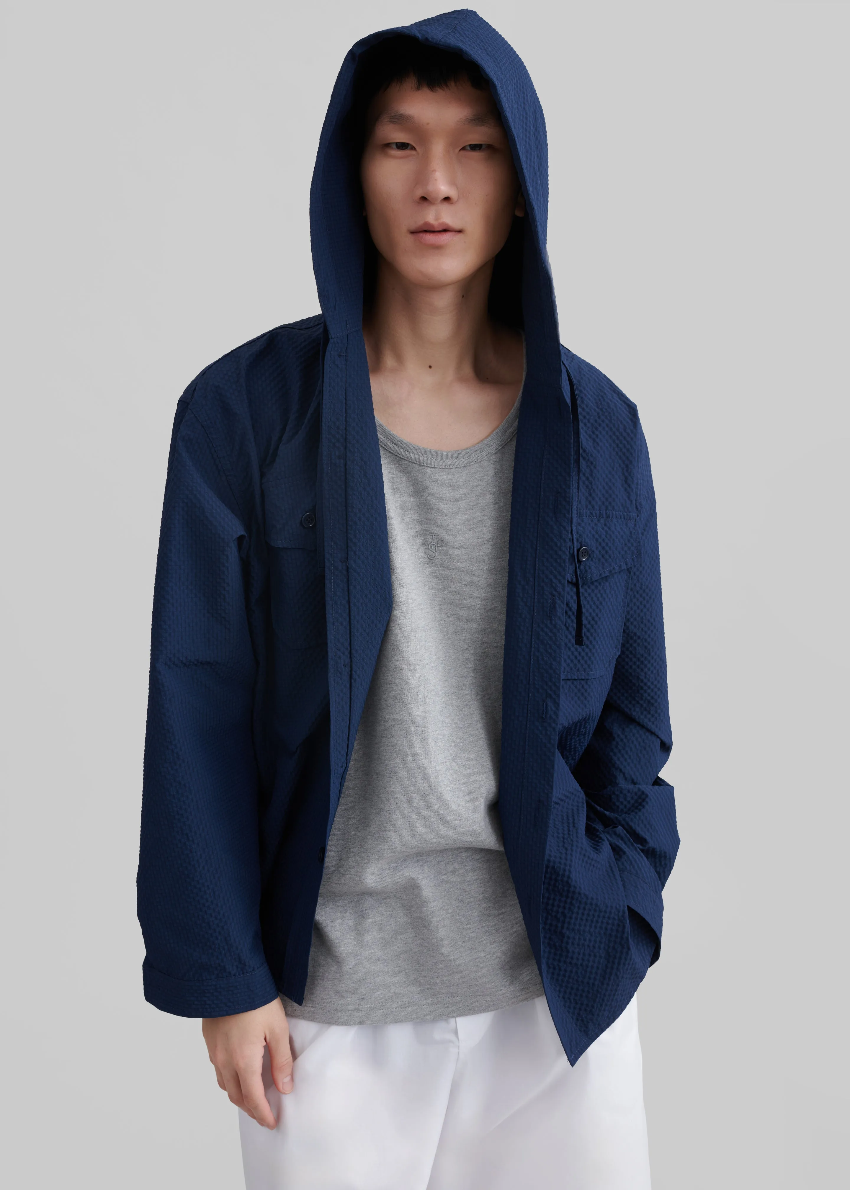 Lars Hooded Jacket - Navy