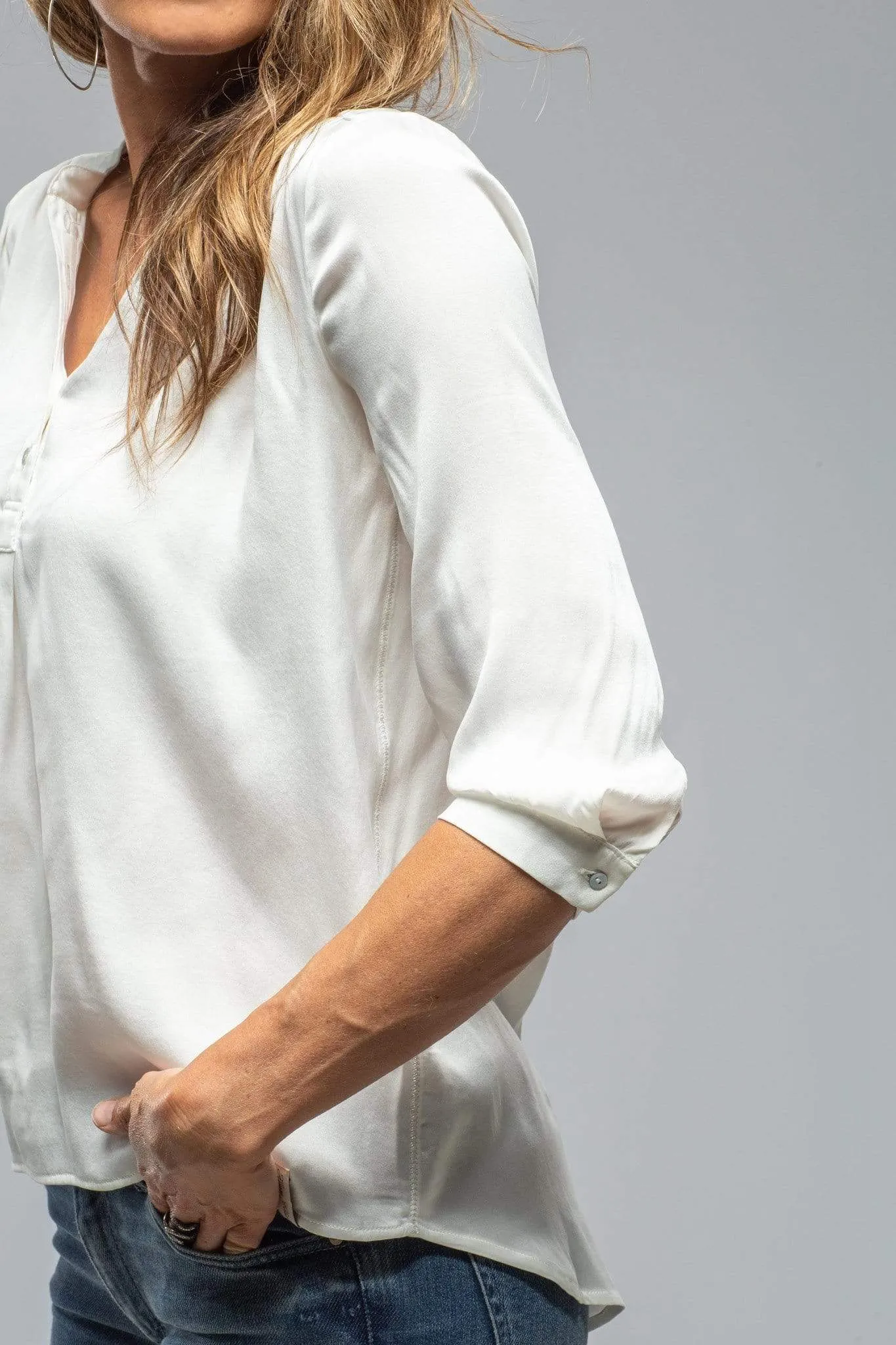 Layla 3/4 Sleeve Tunic In White