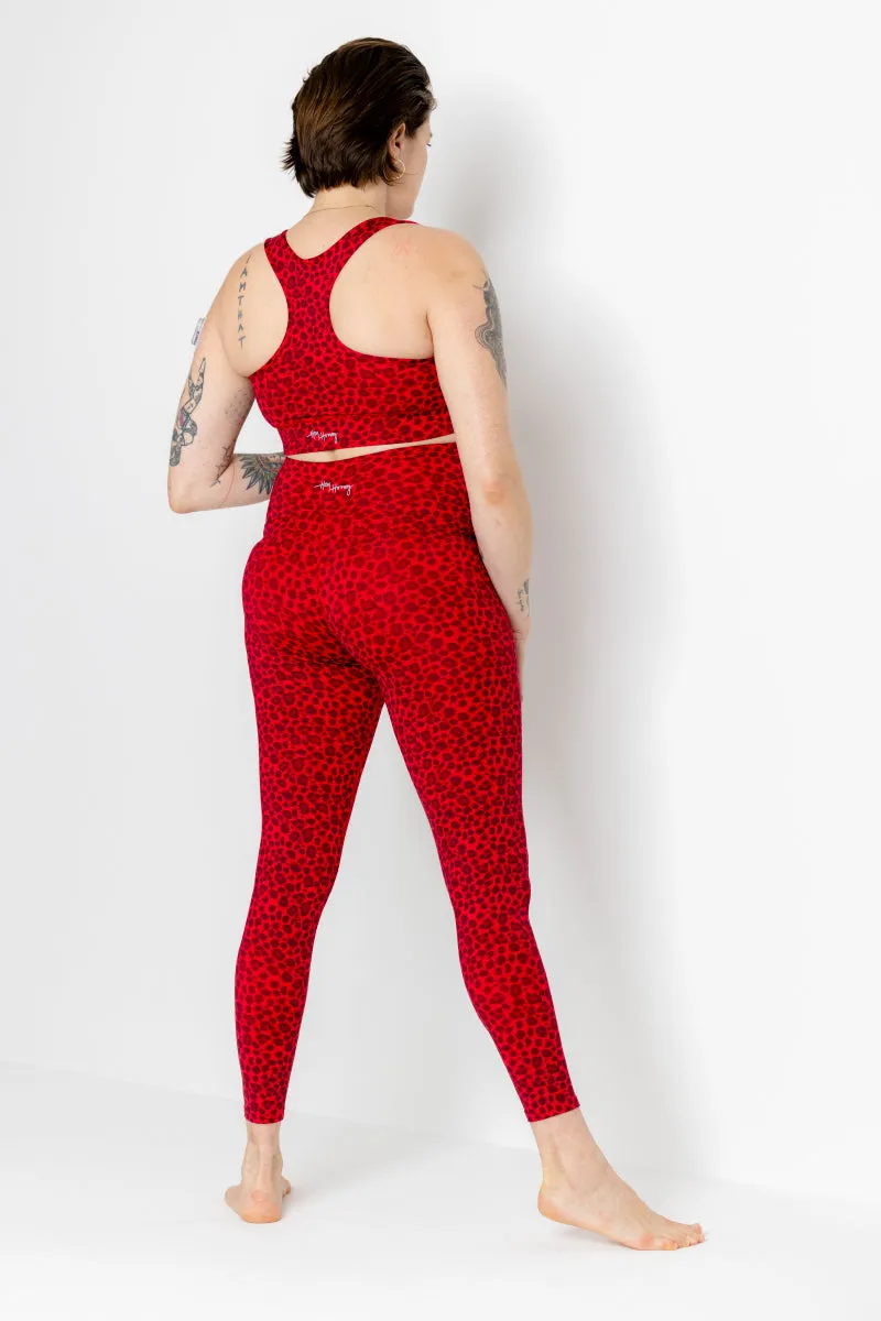 Leggings Maternity Leo Red