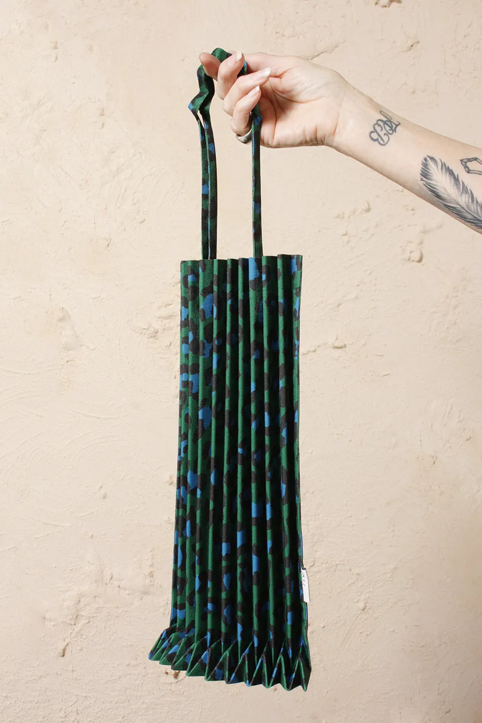 Leopard Printed Bag Green